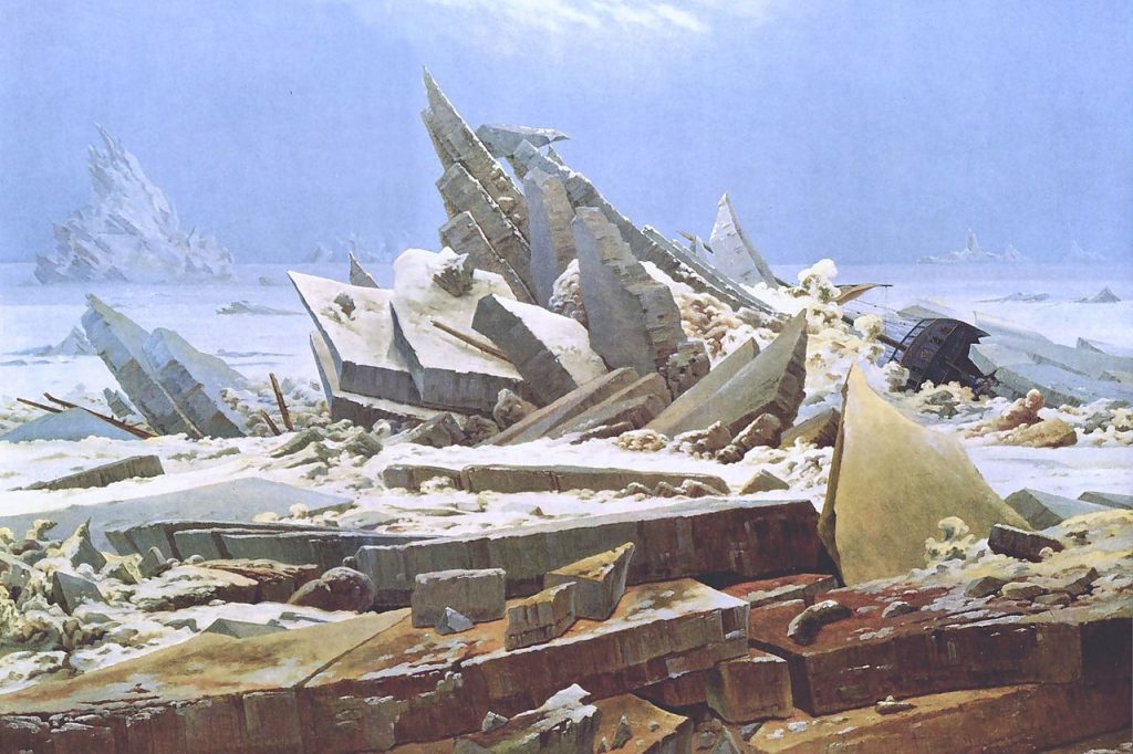 Gemälde "Das Eismeer" von Caspar David Friedrich.